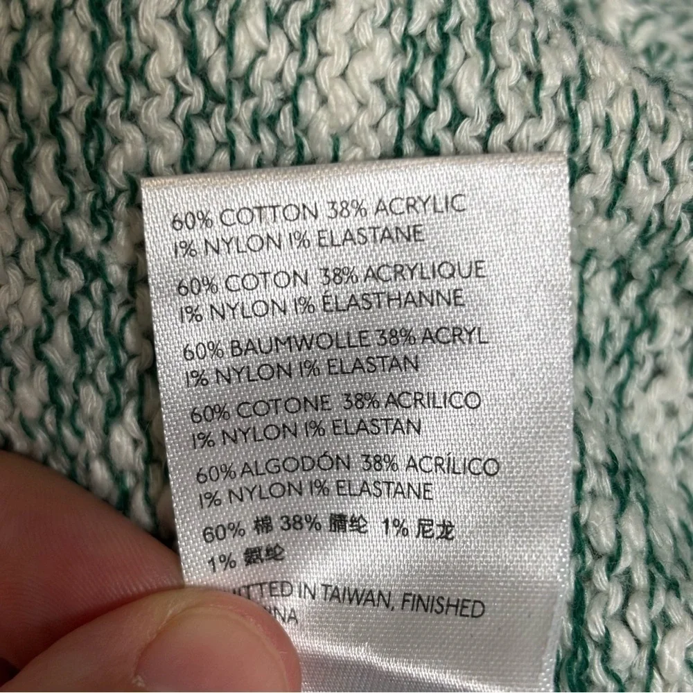BDG Urban Outfitters Clark Crew Neck Pullover Sweater-Cotton-Green-Men Medium
